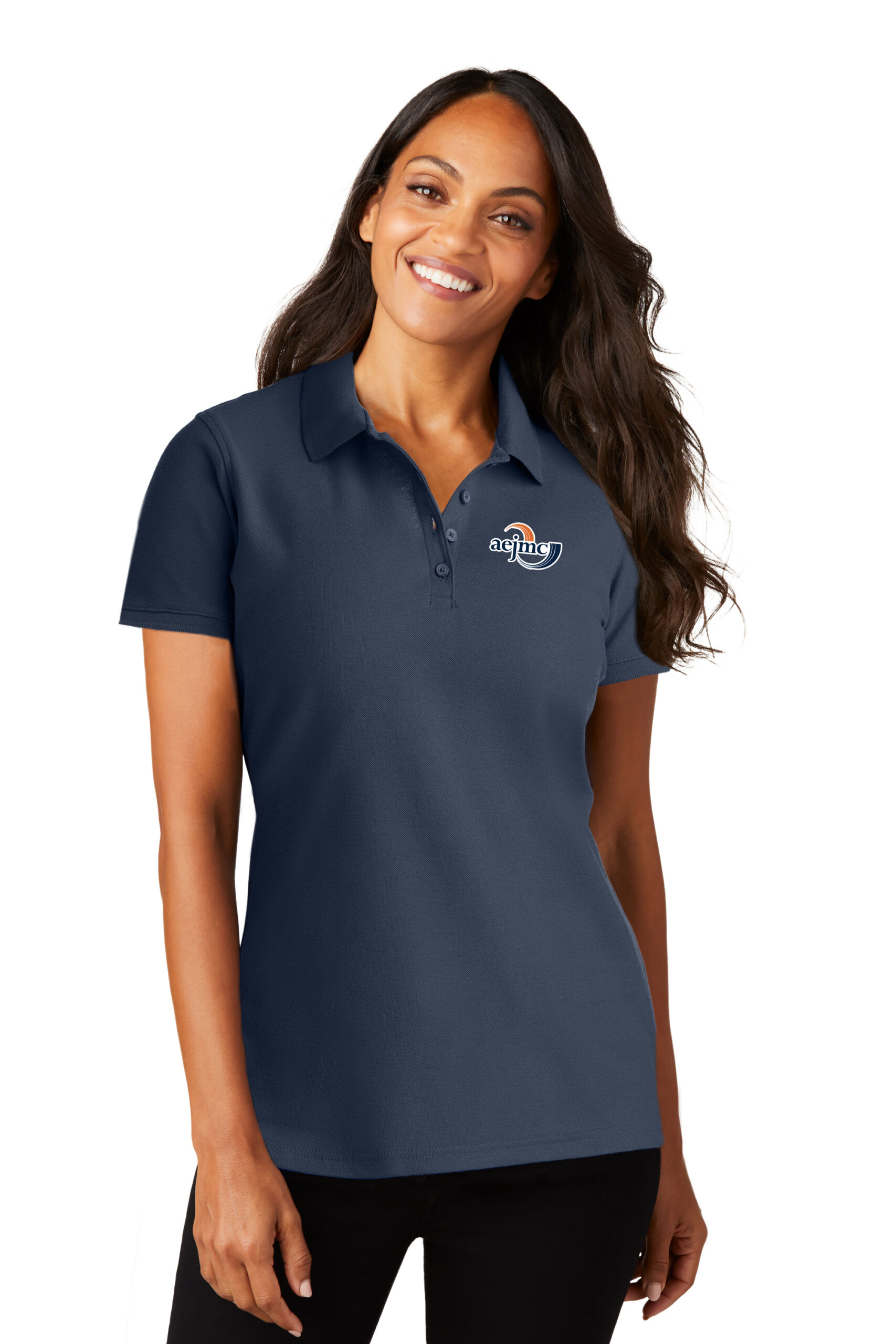 AEJMC Navy Women's Polo 