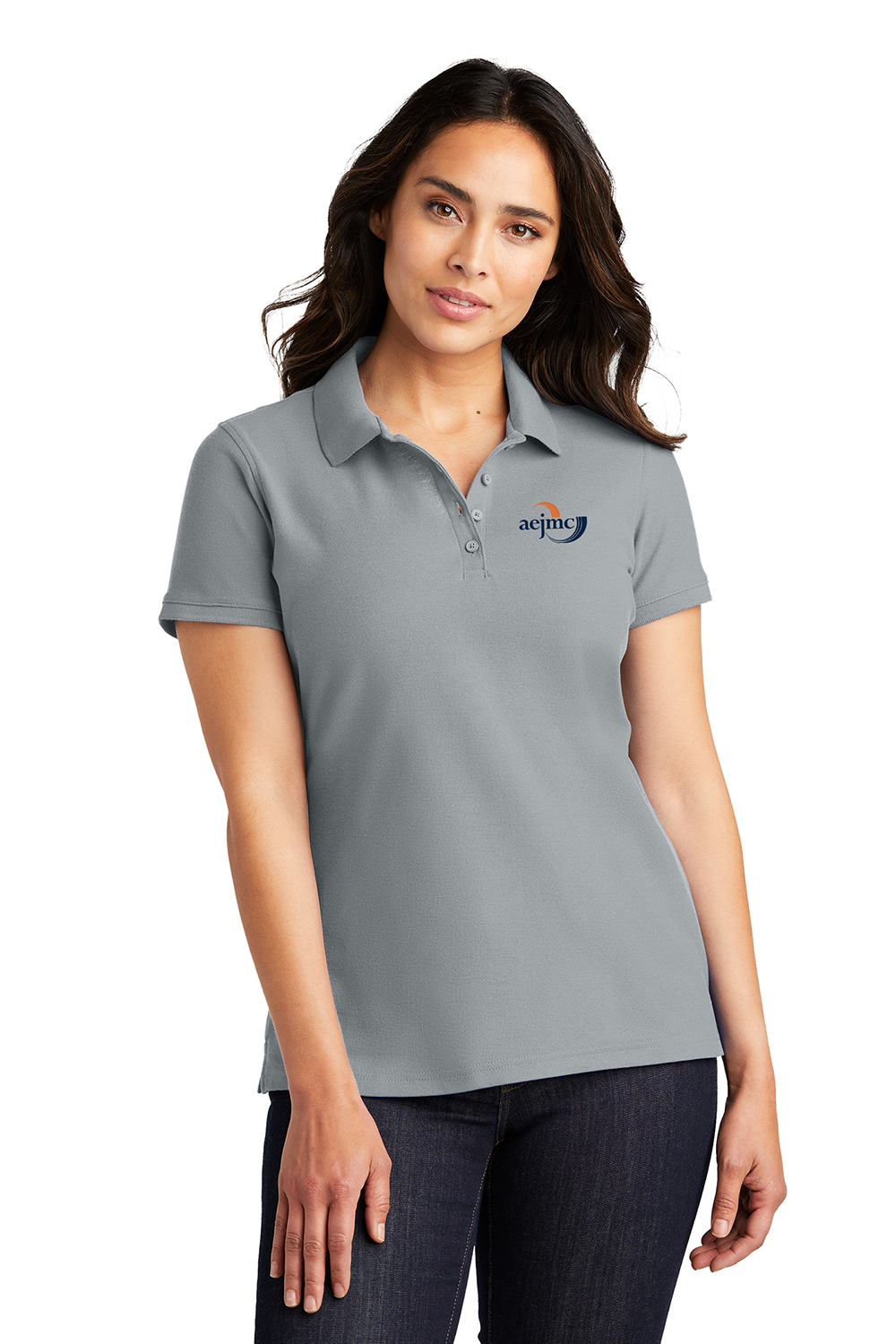 AEJMC Grey Women's Polo 